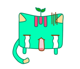 Green Curry Cat 2 (Khiao-Wan) sticker #3398995