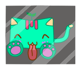 Green Curry Cat 2 (Khiao-Wan) sticker #3399003