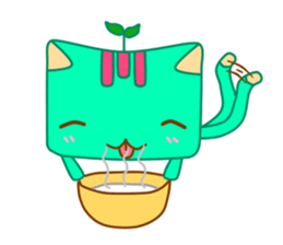 Green Curry Cat 2 (Khiao-Wan) sticker #3399005