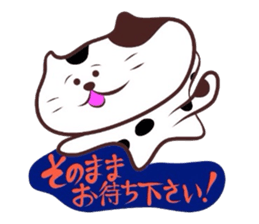 Flatter!tortoiseshell cat! 2 sticker #3399360