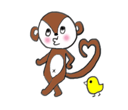 A Little Monkey sticker #3400253