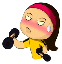 MeiGo's workout routine sticker #3400294