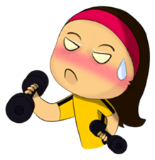 MeiGo's workout routine sticker #3400294