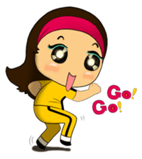 MeiGo's workout routine sticker #3400308