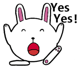 manmaruiusagi(English) sticker #3400966