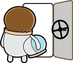 Hot guy(astronaut costume) sticker #3401012