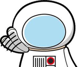 Hot guy(astronaut costume) sticker #3401014