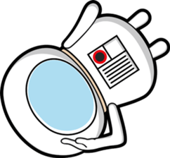 Hot guy(astronaut costume) sticker #3401016