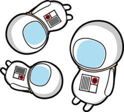 Hot guy(astronaut costume) sticker #3401028