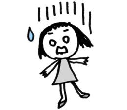 Magic marker girl sticker #3401936