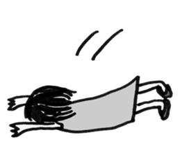 Magic marker girl sticker #3401941