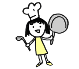 Magic marker girl sticker #3401958