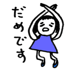 Magic marker girl sticker #3401962