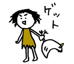 Magic marker girl sticker #3401965