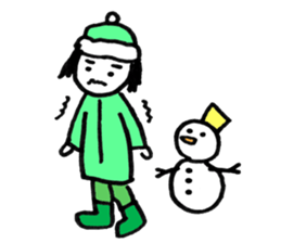 Magic marker girl sticker #3401968