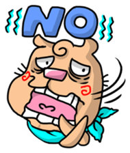 The annoying dog with a cleft chin sticker #3403213