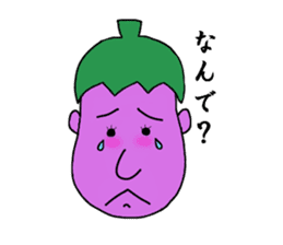 Eggplant face sticker #3403297