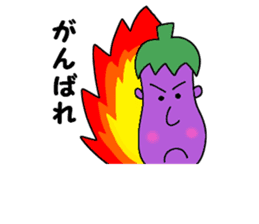 Eggplant face sticker #3403305