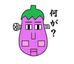 Eggplant face sticker #3403310