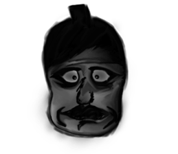 Eggplant face sticker #3403311