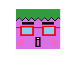 Eggplant face sticker #3403322