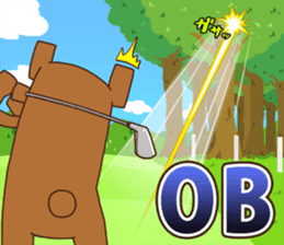 Golf Bear sticker #3404053