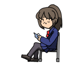 Good listner girl sticker #3404292