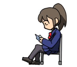 Good listner girl sticker #3404293