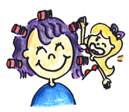 Hair stylist Mr. QT&Ms. SUE sticker #3404536