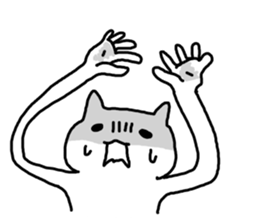 Weak Weak cat sticker #3404771