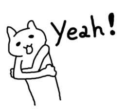 Weak Weak cat sticker #3404784