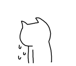 Weak Weak cat sticker #3404808