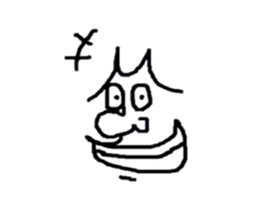 Face only John sticker #3405610