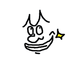 Face only John sticker #3405613