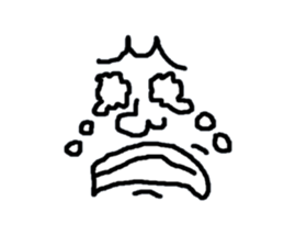 Face only John sticker #3405617