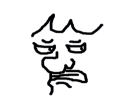 Face only John sticker #3405621