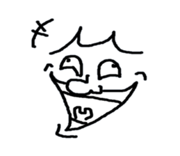 Face only John sticker #3405629