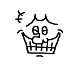 Face only John sticker #3405630