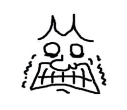 Face only John sticker #3405633