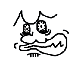 Face only John sticker #3405635