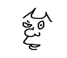 Face only John sticker #3405636