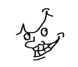 Face only John sticker #3405639