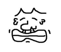 Face only John sticker #3405641