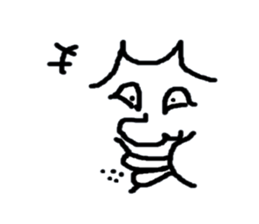 Face only John sticker #3405645