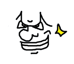 Face only John sticker #3405649