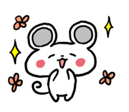 Smiling face Mouse (English ver.) sticker #3405651