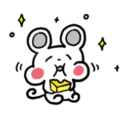Smiling face Mouse (English ver.) sticker #3405653