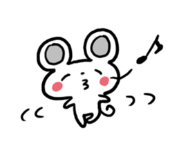 Smiling face Mouse (English ver.) sticker #3405657