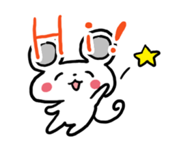 Smiling face Mouse (English ver.) sticker #3405662