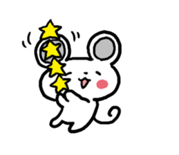 Smiling face Mouse (English ver.) sticker #3405663